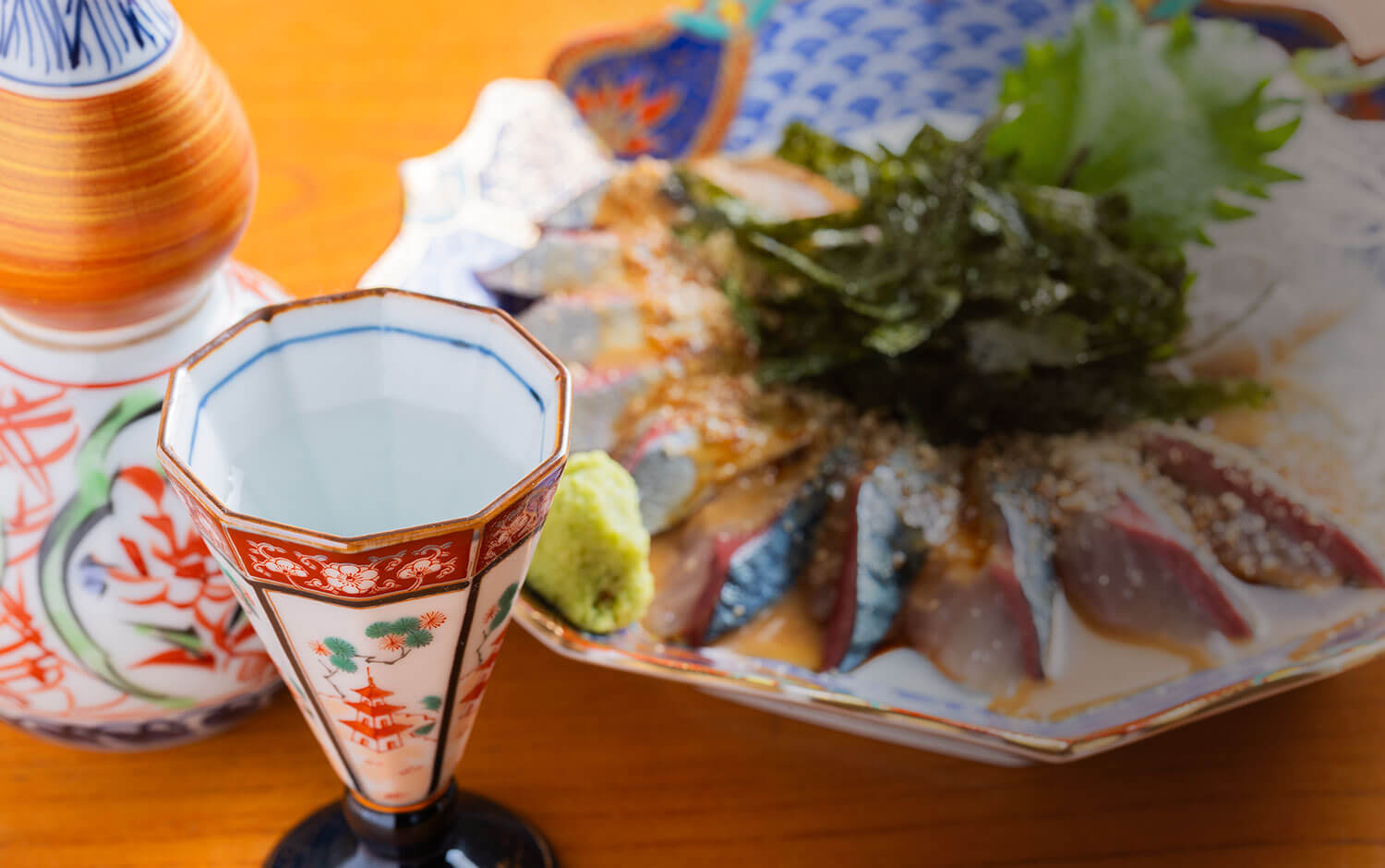 料理と日本酒